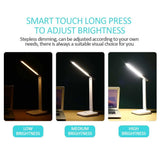 3 Levels Reading Light Book Lamp LED Desk Lamp Flashlight Study Eye-Care USB Home Decor Portable