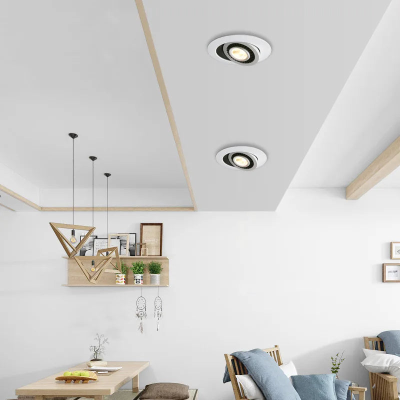360° Rotating LED Recessed Spotlight - Dimmable Ceiling Downlight (5W-10W)