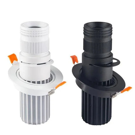 Built-in spotlight LED spotlight zoom adjustable spotlight ceiling 85V-265V 7W 12W 15W 20W restaurant bar KTV stage indoor light