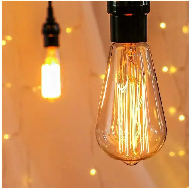 Edison Bulb E27 40W 60W 80W 220V C35 ST64 T45 BT53 A60 G80 G95 G125 Filament Incandescent Light Ampoule Vintage Lamp For Decor