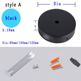 Black White Silver Bronze Ceiling Plate Wall Sconce Mount LED Base Vintage Pendant Lamp Disc Base Ceiling Canopy Free Shipping