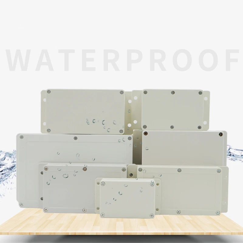 IP67 Waterproof Electronic Project Box with Mounting Ears - Outdoor Plastic Junction Enclosure & Instrument Housing Case