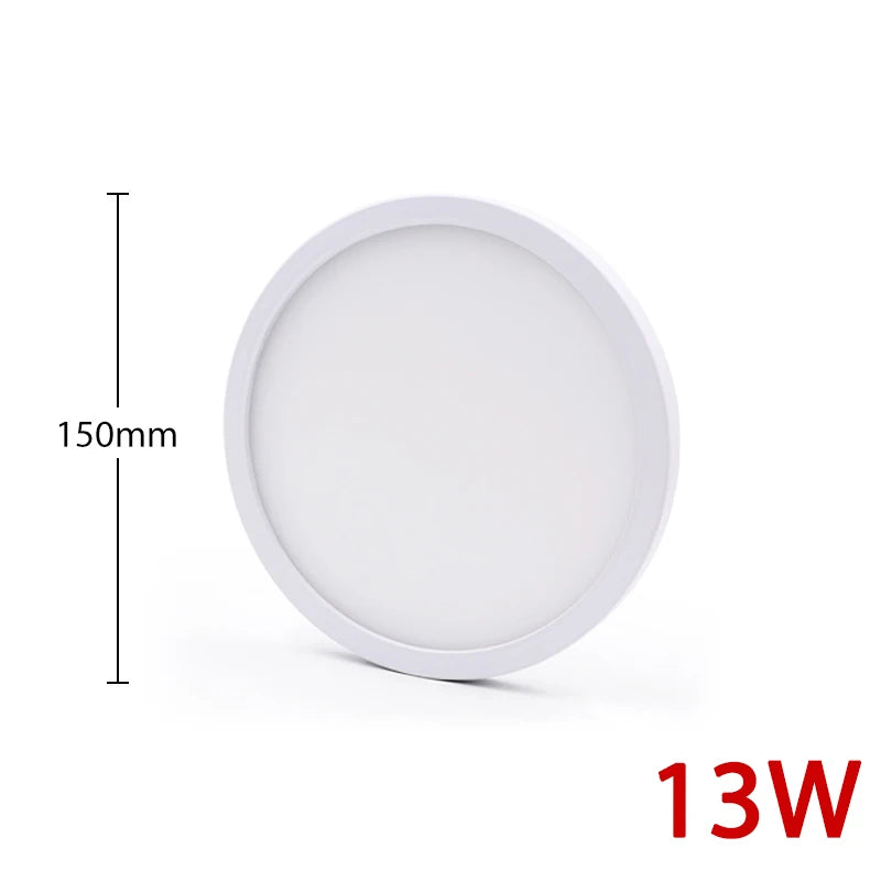 Ultra-Thin Surface Mount LED Ceiling Light (6W-48W) - AC85-265V Flush Mount Panel Lampada Lamp Fixture for Bedroom & Living Room