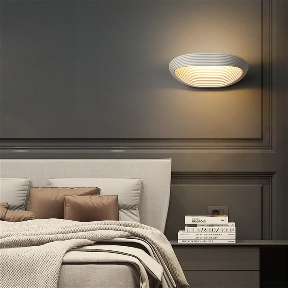 12W Modern Indoor LED Wall Lamp (Aluminum) - Contemporary Minimalist Sconce Light Fixture for Bedroom Bedside, Living Room Accent & Aisle Corridor