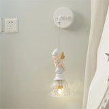 Butterfly Fairy American Children's Room Wall Lamp Nordic Girl Boy Bedroom Study Hallway Cartoon Modern Simple Decors Wall Lights
