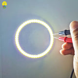 COB LED Angel Eyes Ring Light Chip (12V DC, 20mm–120mm) - Aluminum Board Light Source