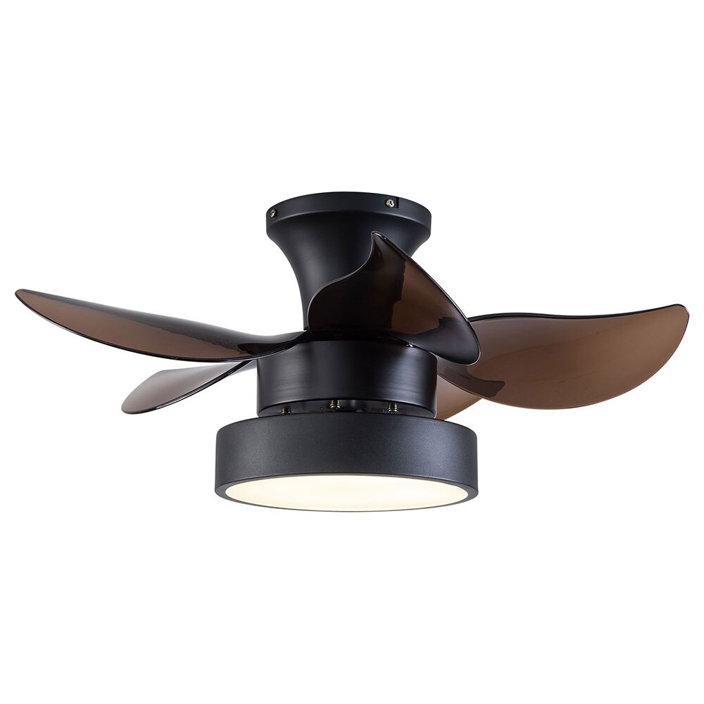 Modern Acrylic Round LED Ceiling Fan Light with Remote for Living Dining Room Bedroom