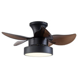 Modern Acrylic Round LED Ceiling Fan Light with Remote for Living Dining Room Bedroom