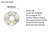 5pcs/lot LED SMD Chip 3W 7W 12W 18W 24W 36W 5730 Brightness Light Board For led bulb led downlight