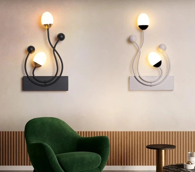 Iron Nordic New Modern LED Wall Lights For Study Living Room Bedroom Bedside Aisle Corridor Porch Lamp Indoor Lighting AC90-260V