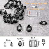 Retro Kerosene Led String Light AA Battery Mini Lantern Fairy Light Garland For Loft Bedroom Ramadan Decor
