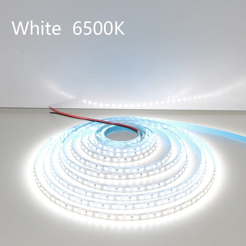 LED Strip 2835 DC12V 24V 120LEDs/m Home Lamp Strip Red Ice Blue Green Yellow Pink Flexible And Cuttable Soft Lamp Bar