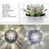 Crystal LED Ceiling Light 3W AC90-260V Modern LED Crystal Lamp Kitchen Aisle Light Chandeliers Lamp Hall Lighting Lotus Lights