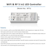 LED Controller 12v 24v 5 in 1 Dimmer RGB CCT RGBW RGBWW RGBCCT Strip Light Smart Life Wifi 2.4G RF Wireless Remote WT5