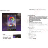 Mini RGB Bluetooth-Compatible Controller, Music and Smart APP Control, RGB LED Strips, Vibrant Lighting, Bluetooth Technology, Music Synchronization, Smartphone Connectivity, Versatile Voltage Compatibility, Extended Remote Distance, High Load Capacity, Durable Design, Certified Quality, Versatile Compatibility, BT Smart APP, Lighting Ambiance, Entertainment Lighting, LED Strip Control, Visual Experience