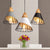 Modern Industrial Lamp Loft Wood Pendant Lights Nordic Iron Hanging Lamp Kitchen Pendant Lamp Bedroom Dining Room Lights