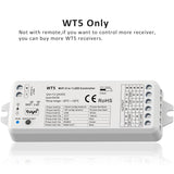 LED Controller 12v 24v 5 in 1 Dimmer RGB CCT RGBW RGBWW RGBCCT Strip Light Smart Life Wifi 2.4G RF Wireless Remote WT5