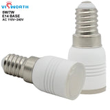 E14 Mini Ceramic LED Bulbs (5W / 7W, AC 110V–240V) - SMD 3014 Crystal Chandelier Spotlight