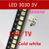 LEXTAR 100pcs/LED backlight 1 w 3030 3 v cool white 80-90LM TV application