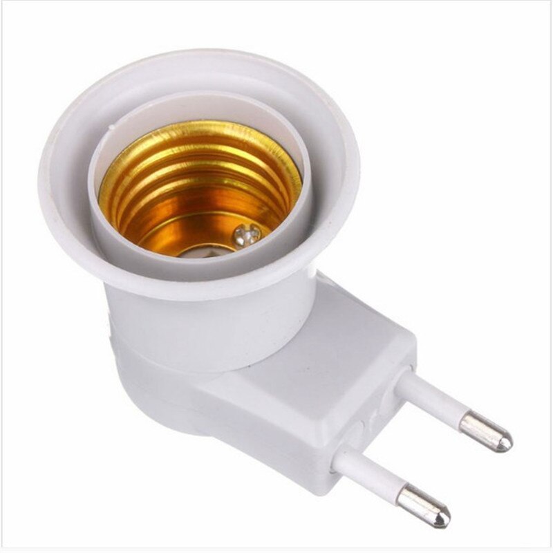 High Quality E27 Lamp Base EU Plug Lamp Holder Converter Screw Mouth Type Light Holder Mobile Round Foot Lamp Bases