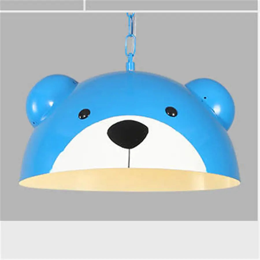 American children bedroom panda pendant lights kids cartoon nursery study hanging lamp creative home deco kitchen led luminaire