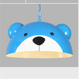 American children bedroom panda pendant lights kids cartoon nursery study hanging lamp creative home deco kitchen led luminaire