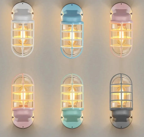 Wand lamp Nordic LED Wall Light Outdoor Lighting Glass Shade Outdoor Wall Lamp Courtyard Porch Lights Buiten Ver lighting