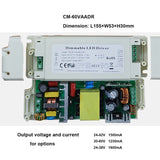 100-270V LED Driver CC Dimmable Signal 0-10V 1-10V Flicker Free Transformer 300ma 600ma 1000ma 1200ma 1500ma 8W-70W Powered