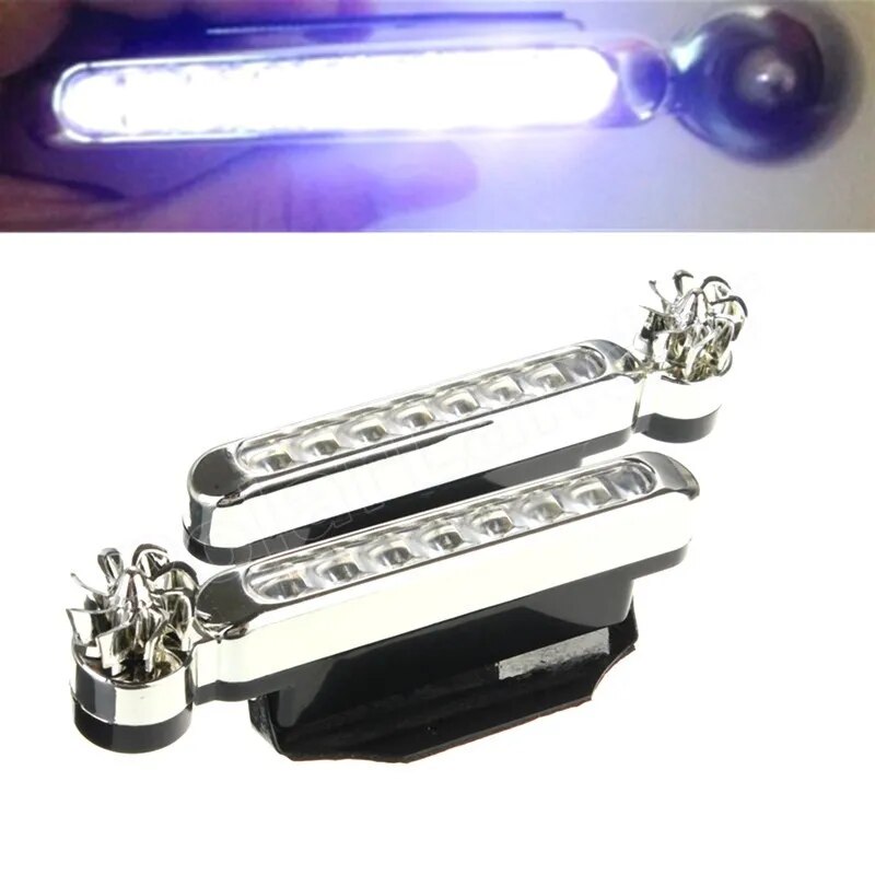 best selling 2pcs/lot 0.48W 12V 24V LED Daytime Running Light Car Driving light Lamp White wind power