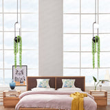 DIY Ring Plant Pendant Lights Black Flower Pot Hanging Lamp Dining Room Bar Restaurant Home Decor Lighting Fixtures