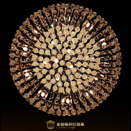 Crystal Ceiling Lights Modern Lamps Luxury Ceiling lamps Chrome luminaria decken leuchte Round Crystal Lighting Home LED Fixture