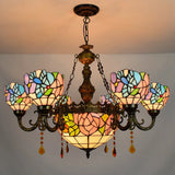 LED E27 Tiffany Glass Alloy LED Lamp LED Light Pendant Lights Pendant Lamp Pendant Light for Dining Room Foyer