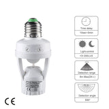 E27 Lamp Base with PIR Motion Sensor