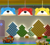 American children bedroom panda pendant lights kids cartoon nursery study hanging lamp creative home deco kitchen led luminaire