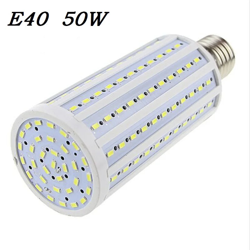 High brightness 50W LED bulb E40 LED Light 165 LEDs 5730 SMD LED Corn Lamp AC110/220V 