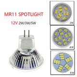 10pcs/lot Led Bulb MR11 GU4 12V Warm/Cold White 2W/4W/6W Spotlight Bulb For Ceiling Lights/Window Display