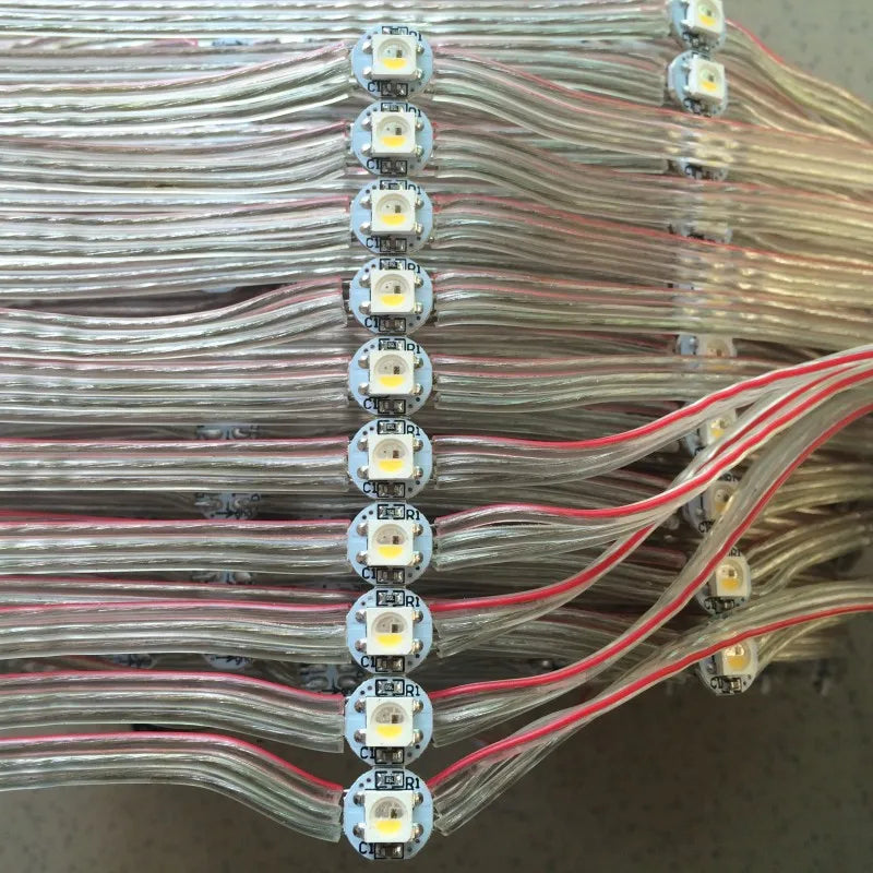 50x SK6812 Pre-Soldered Mini LED Modules (5V) - Addressable Individually RGBW / Neutral White / WWA Pixel PCB Board