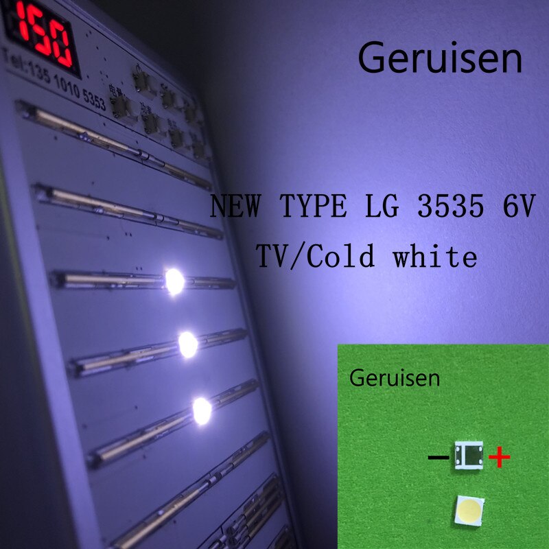 200pcs FOR LCD TV repair LG led TV backlight strip lights with light-emitting diode 3535 SMD LED beads 6V LG 2W