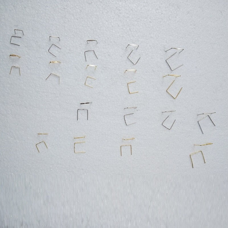 500pcs/lot 8~18mm single pin/double pin connector PARTS LAMP CRYSTAL PRISM BEAD CONNECTOR PINS BOW TIE lighting accessories