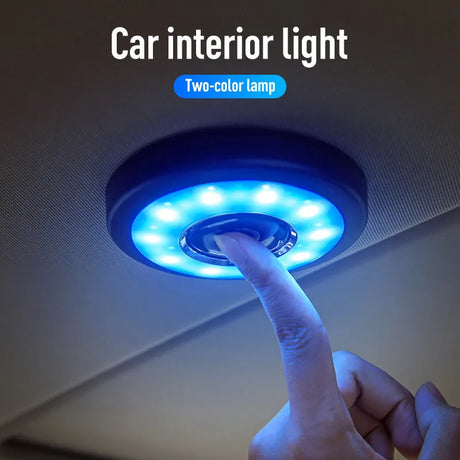 Wireless USB Led Reading Lamp Abs Dome Roof Ceiling Reading Trunk Ambient Light Bulb White Yellow Car Interior Atmosphere Light