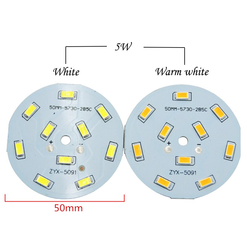 LED Chip 2W 3W 5W 240-280mA Constant Current Input SMD 5730 Light Bead Board 5pcs/lot SMD5730 Aluminum Lamp plate For LED Bulb