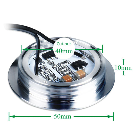 110V 220V Driverless LED Under Cabinet Light Closet Shelf Lighting Kitchen Puck Cupboard Lamps Counter Showcase Bookshelf Lamp