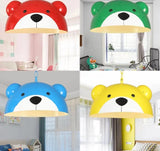 American children bedroom panda pendant lights kids cartoon nursery study hanging lamp creative home deco kitchen led luminaire