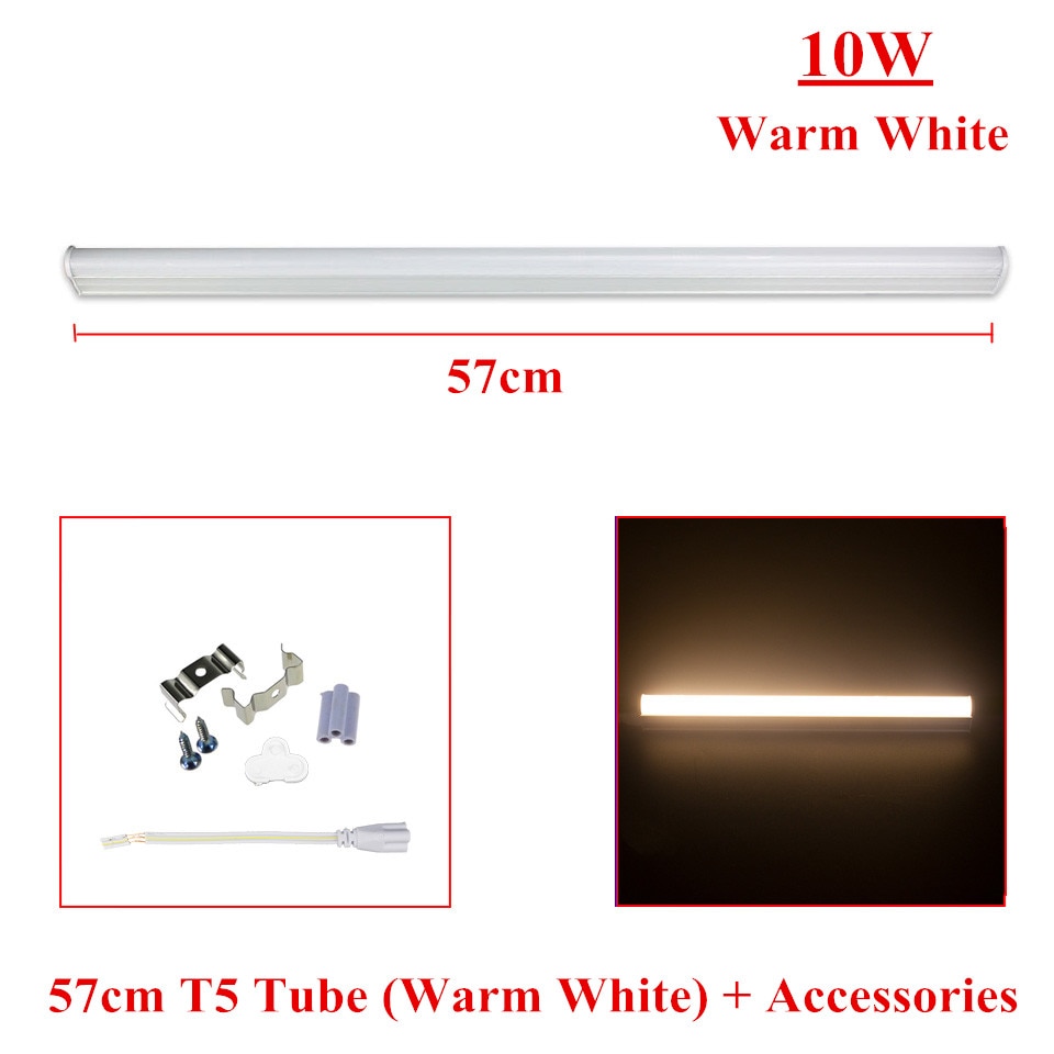 T5 LED Tube Lamp 220V 1FT 2FT LED Fluorescent Tube Neon Light 6W 10W 30cm 60cm Lampara LED Wall Lamps 2835 SMD For Home Lighting