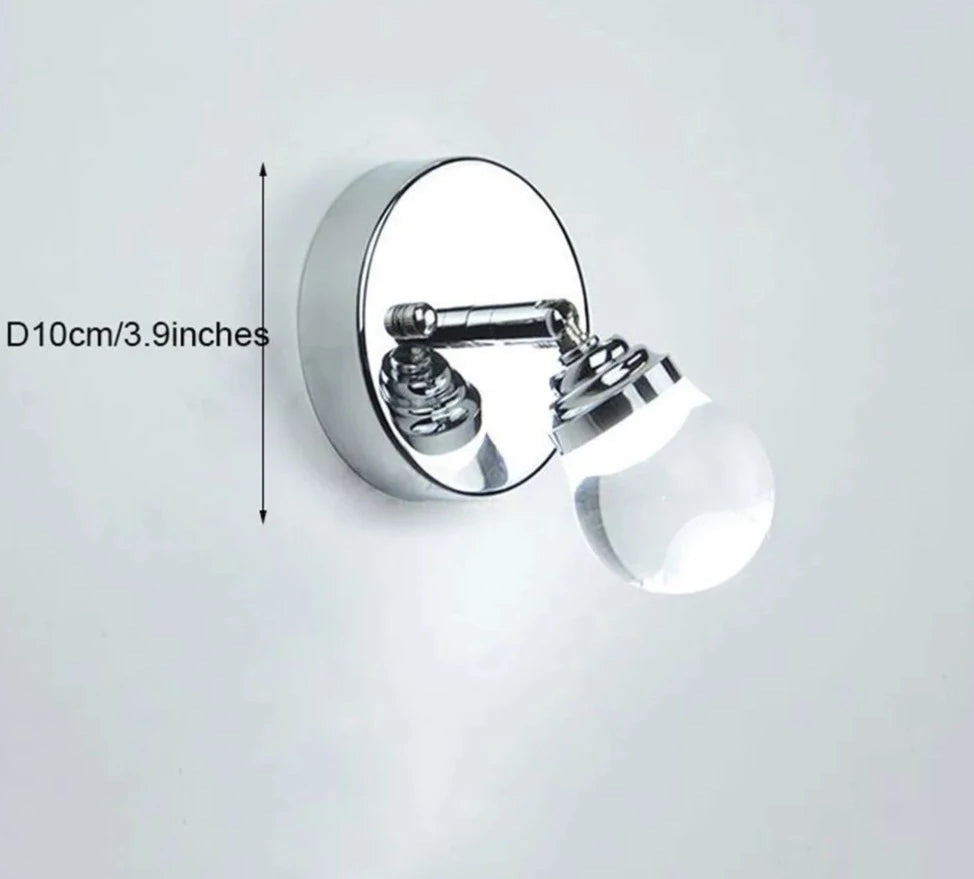 3W LED angle adjustment wall lamp bedside bedroom lamp modern minimalist kitchen bathroom mirror lights aisle stairs wall sconce