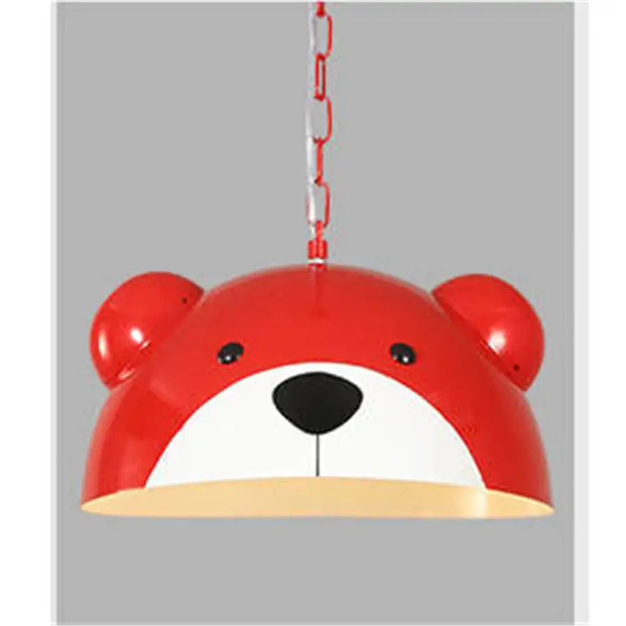 American children bedroom panda pendant lights kids cartoon nursery study hanging lamp creative home deco kitchen led luminaire