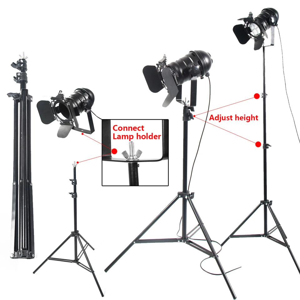 Industrial Retro Tripod Floor Lamp - Creative Studio Black Light Stand