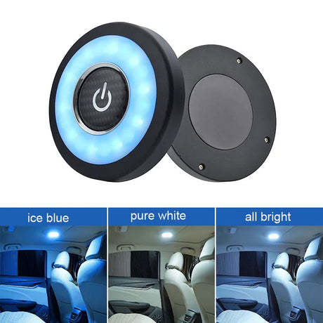 Wireless USB Led Reading Lamp Abs Dome Roof Ceiling Reading Trunk Ambient Light Bulb White Yellow Car Interior Atmosphere Light
