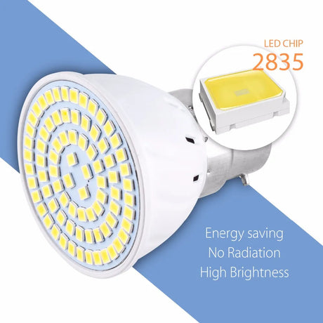 GU10 LED E27 Lamp E14 Spotlight Bulb 48 60 80leds Lampasas 220V GU 10 bombils' led MR16 gu5.3 Lampasas Spot light B22 5W 7W 9W