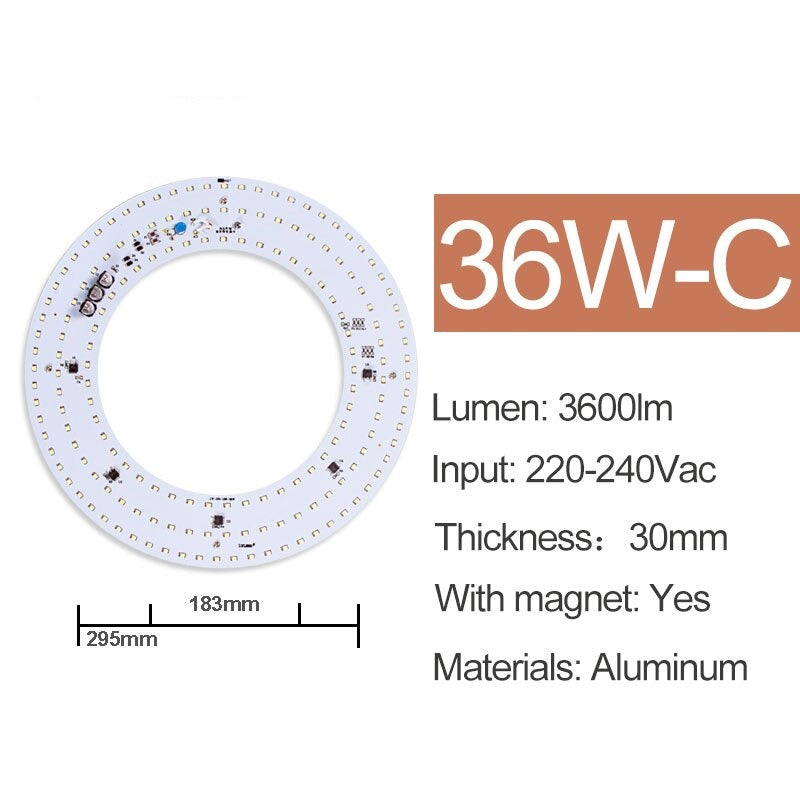 LED Lamp Chip SMD2835 Beads Smart IC 220V Input 6000K 4000K 7W 10W 18W 25W 36W 40W DIY Ceiling Source Light Board